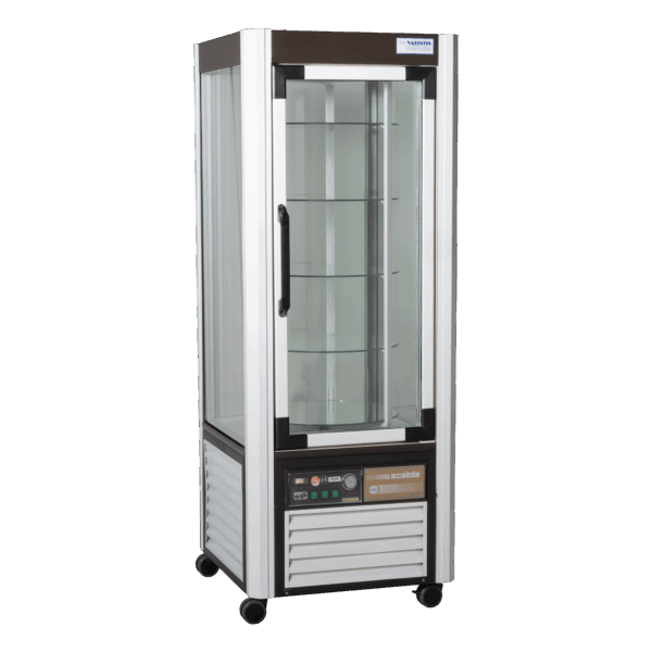 Rotating cooling column, 4-sided glass