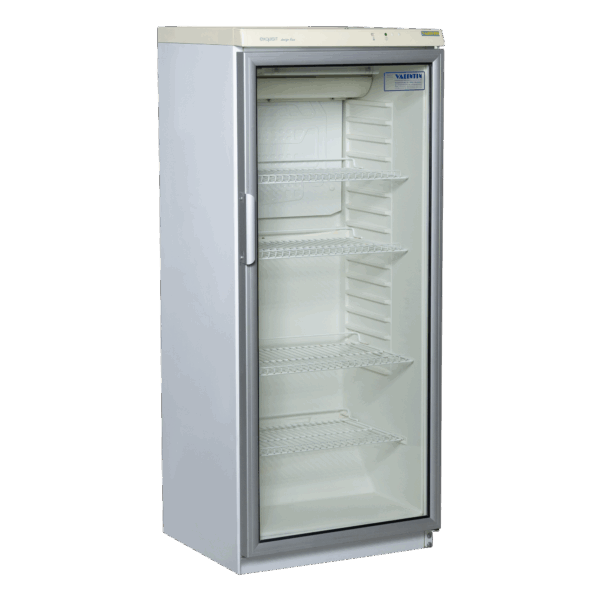 Glastürkühlschrank 275 l (Alu)