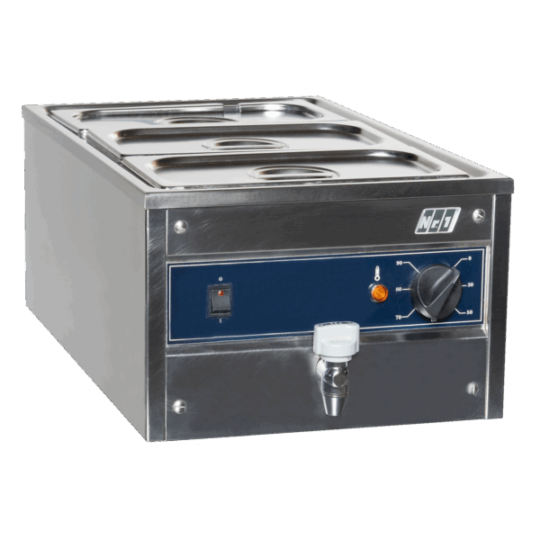 Bain-Marie mit 3 Gastro-Schalen