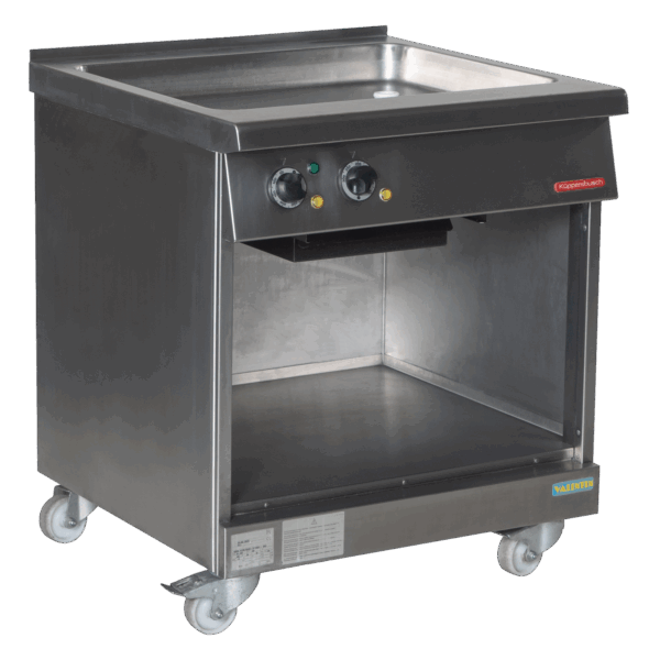 Grillplatte halb glatt, halb geriffelt
