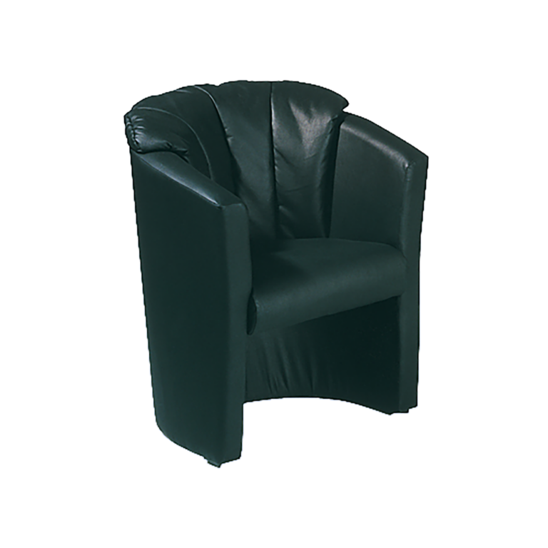 Cocktail-Sessel Kunstleder schwarz